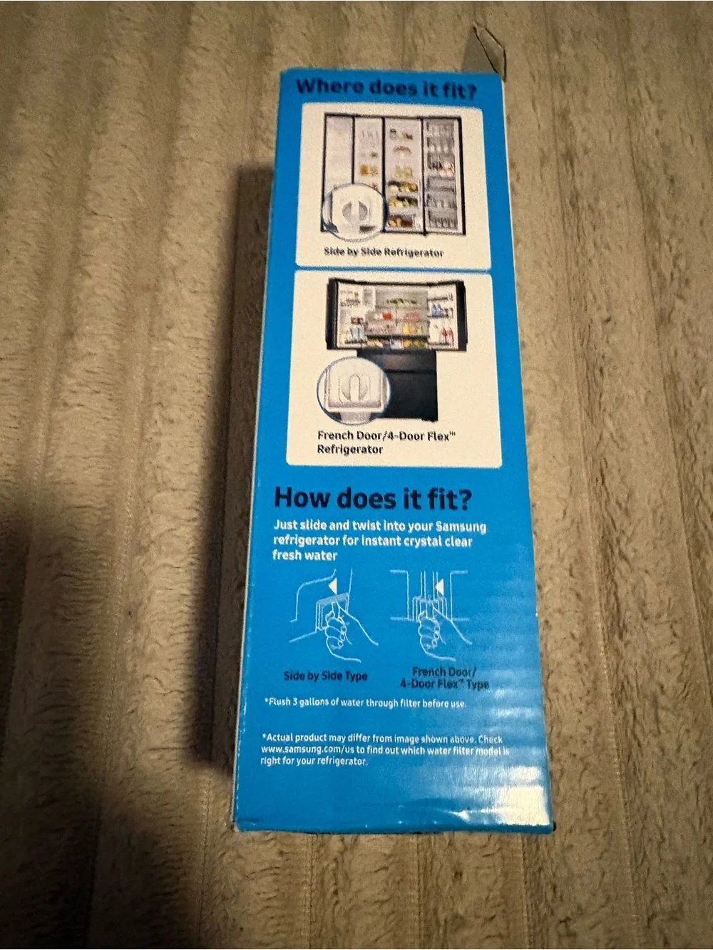 Samsung White & Blue Refrigerator Water Filter Cartridge BNWT POT-2/28